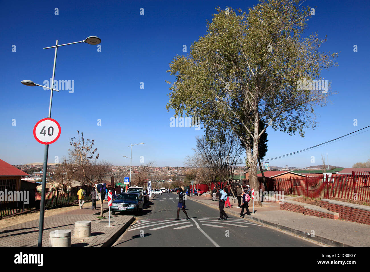 Vilakazi Street in Soweto, Johannesburg Stockfoto