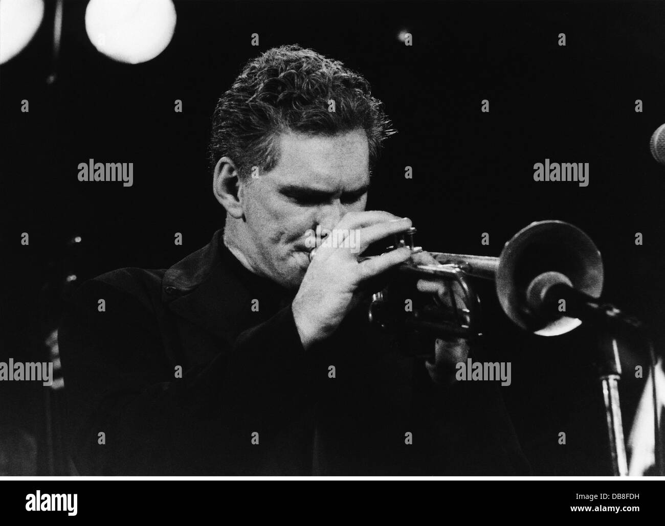 Jones, Vince, * 24.3.1954, australischer Musiker (Jazz), Sänger, Trompeter, Porträt, während der Bühnenaufführung, Montreux, 1992, Stockfoto
