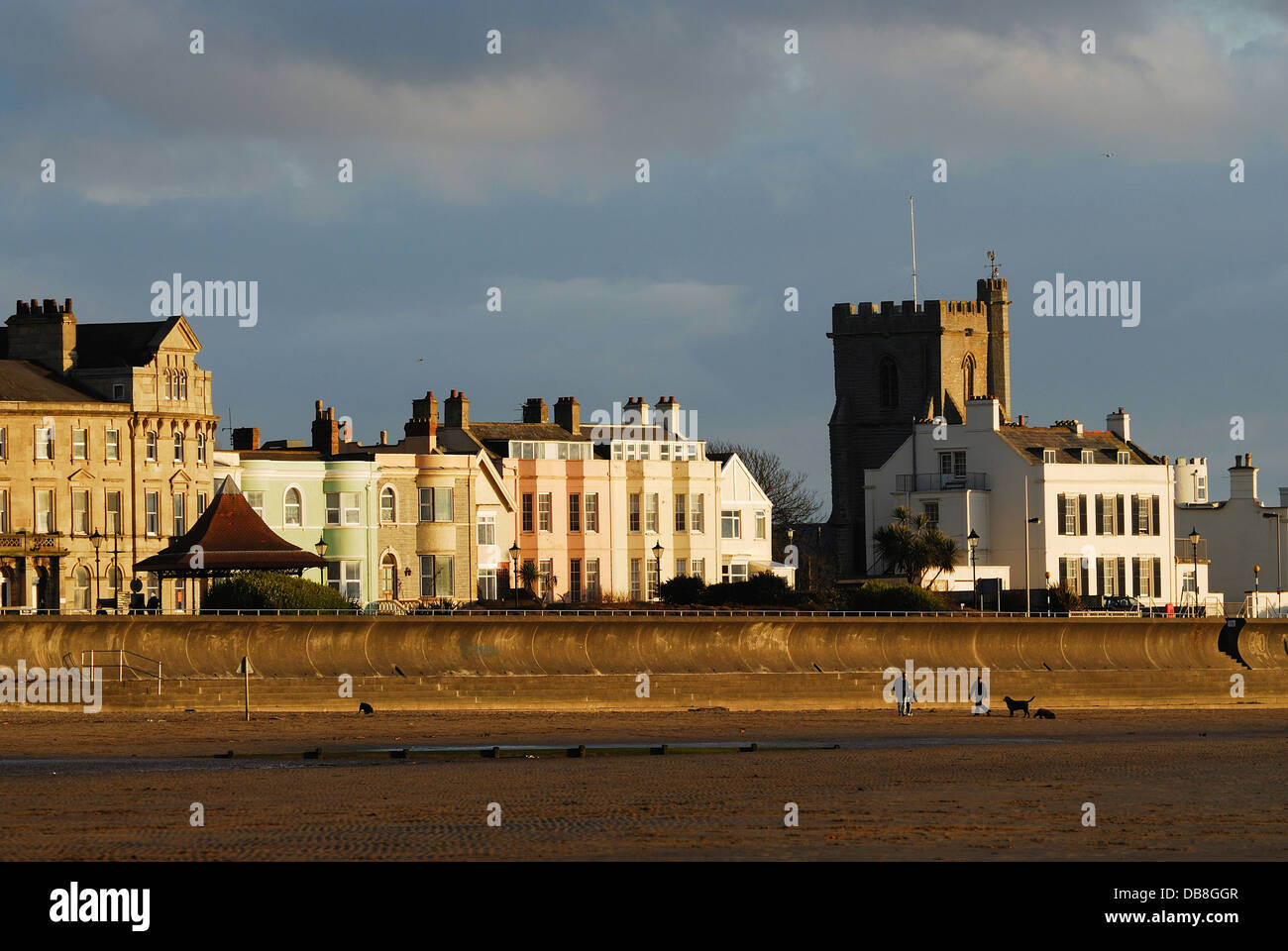 Eine Ansicht von Burnham-on-Sea Somerset UK Stockfoto