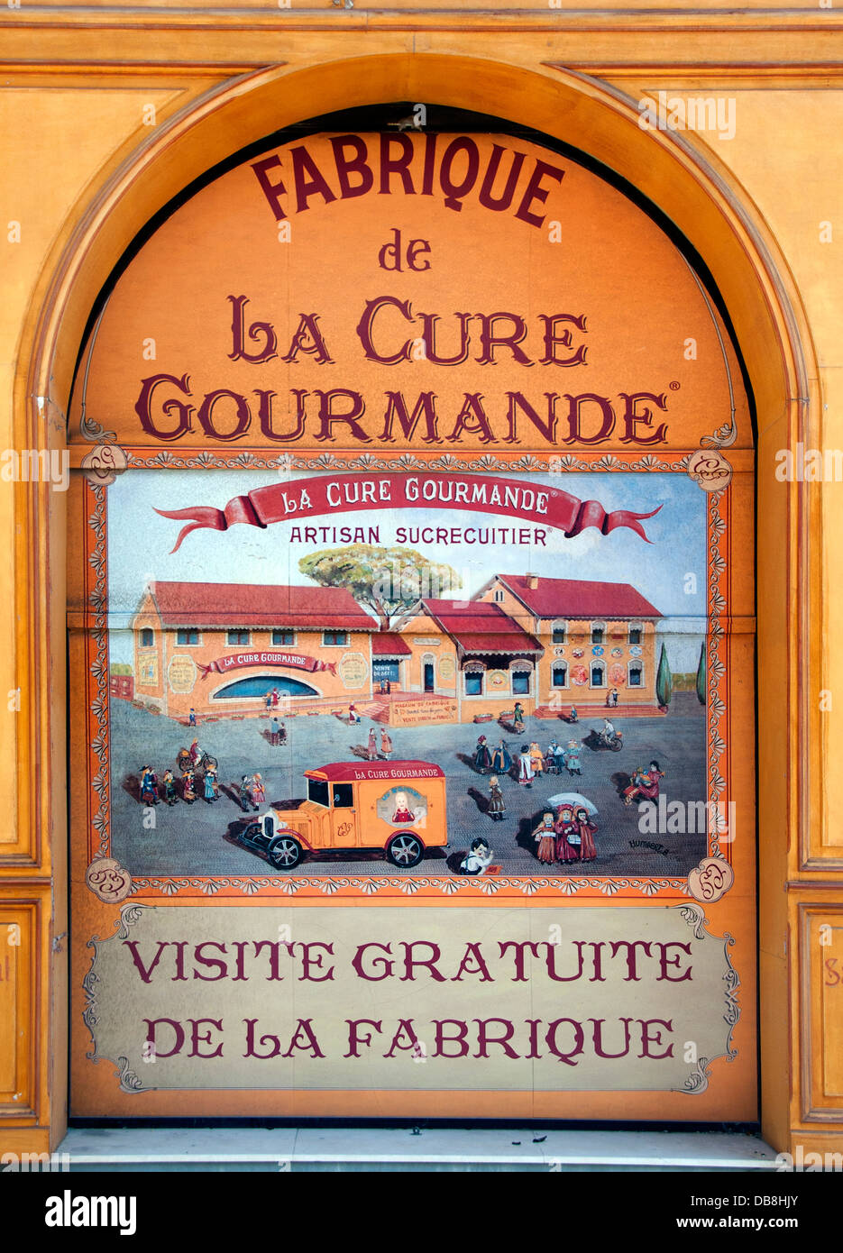La Cure Gourmande gegründet 1989 französische Pralinen Konditorei Eis Frankreich Stockfoto