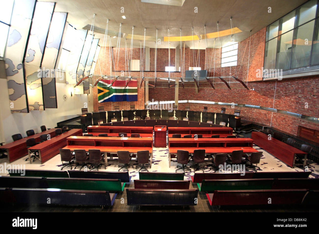 Verfassungsgericht am Constitution Hill in Johannesburg Stockfoto