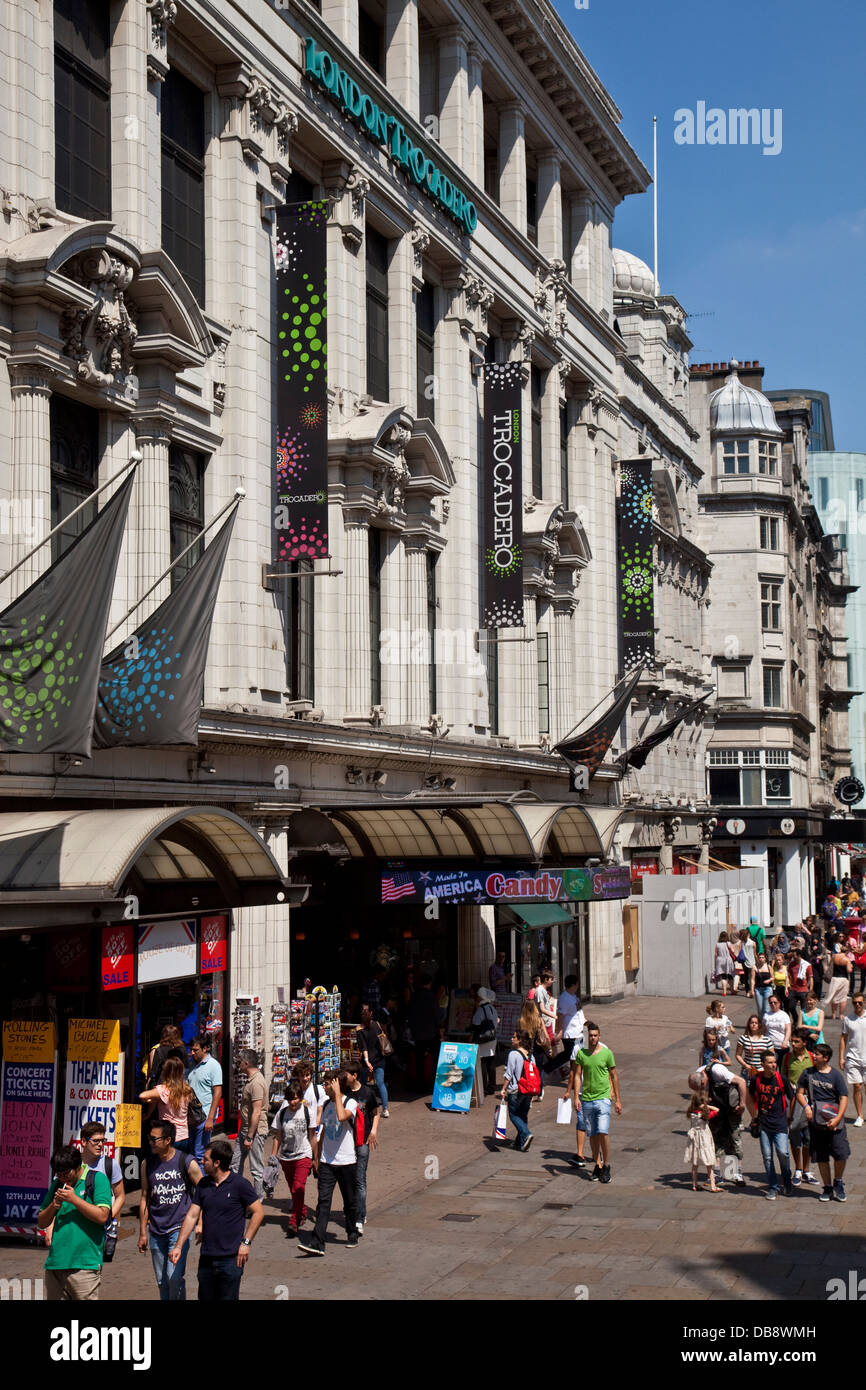 London Trocadero, Coventry Street, London, England Stockfoto