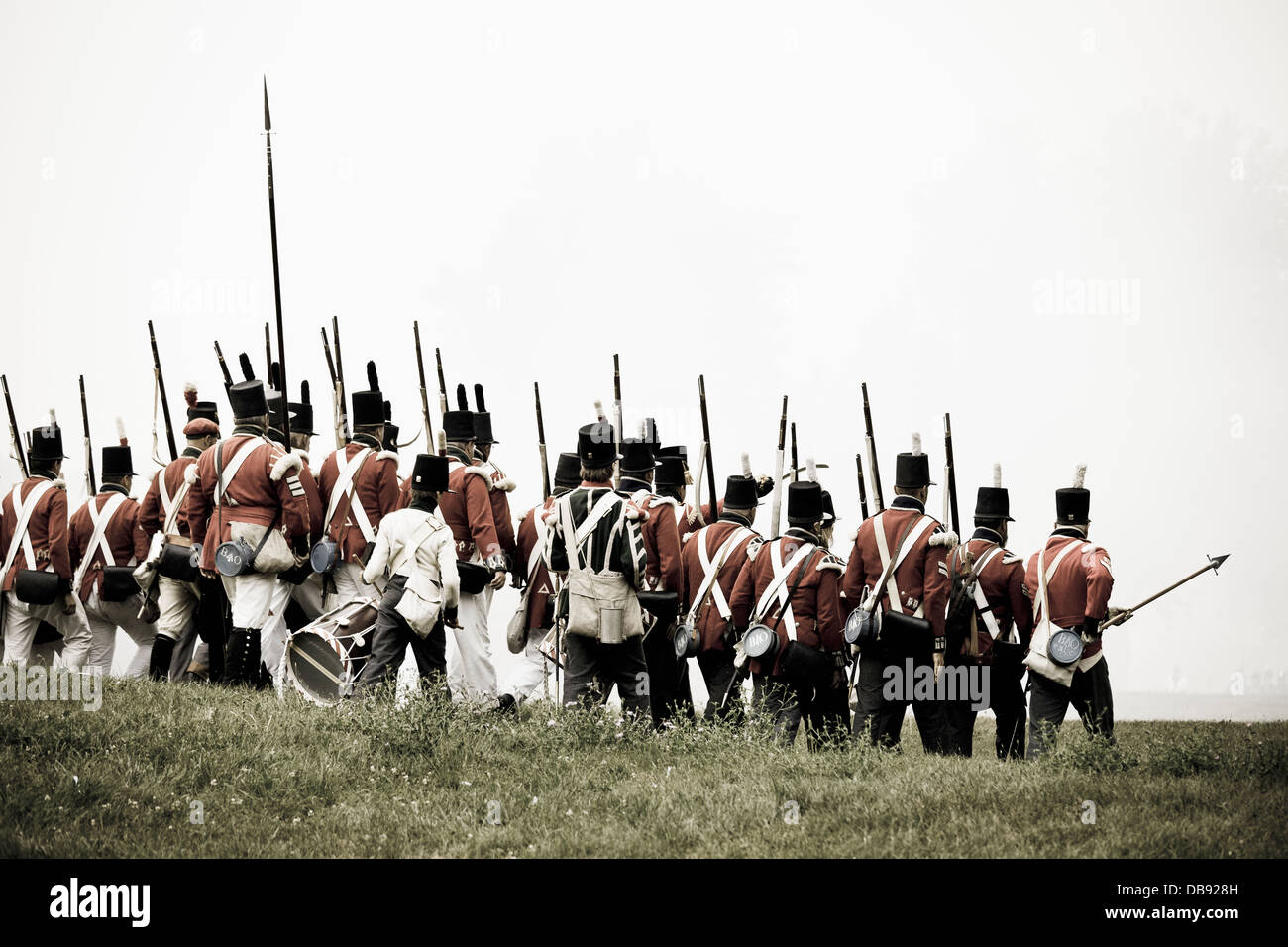 Old Fort Erie, Krieg von 1812-Re-Enactment der Belagerung von Fort Erie, Fort Erie, Ontario, Kanada Stockfoto