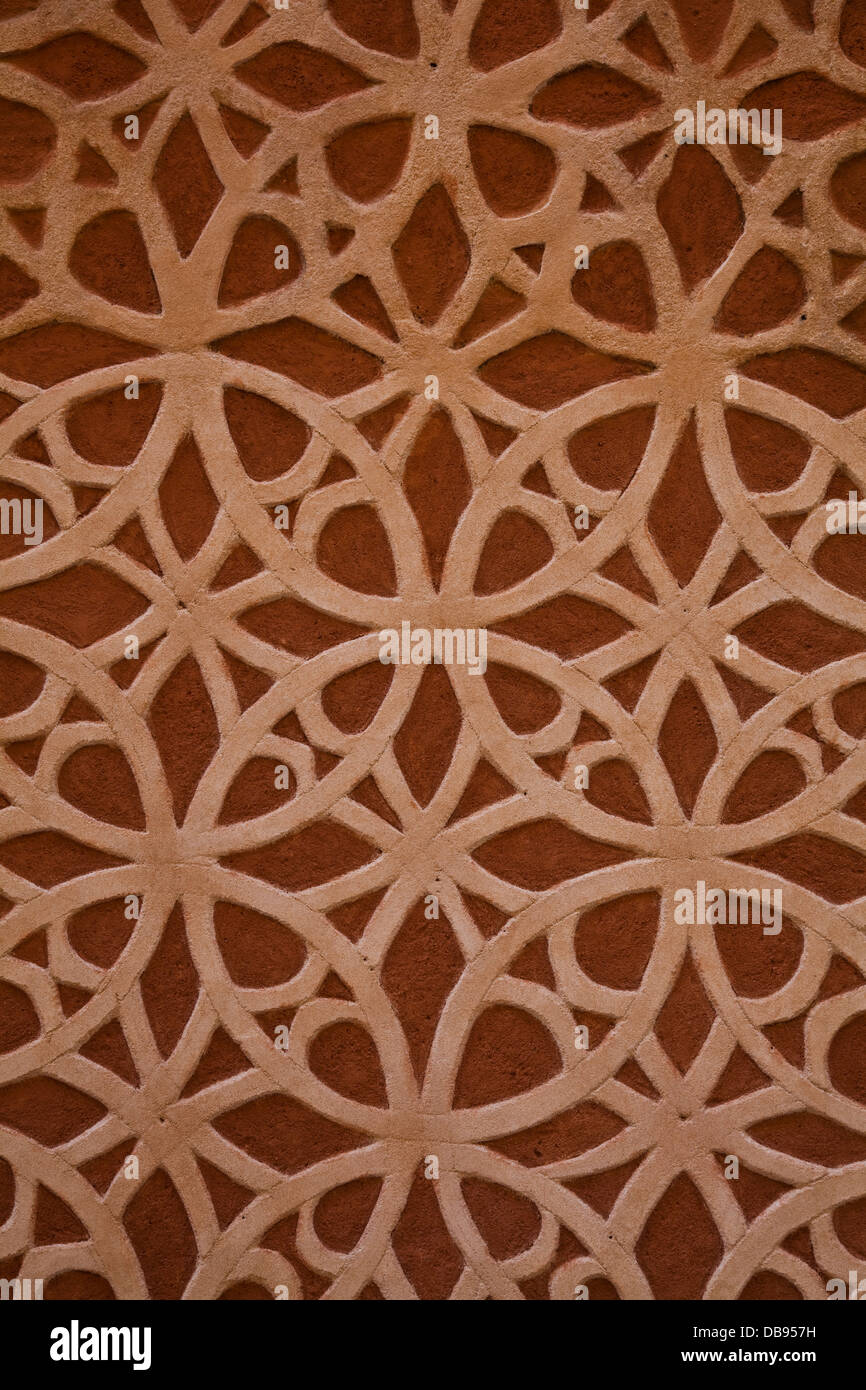 Traditionellen strukturierten Wand Muster auf ein Haus in Segovia, Spanien Stockfoto