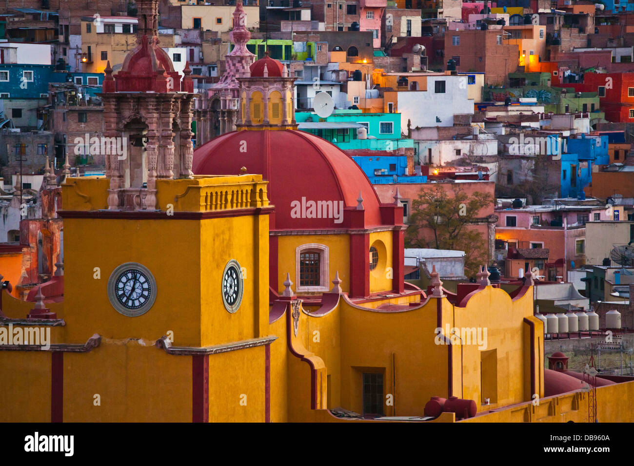 Die Basilika unserer lieben Frau von GUANAJUATO - GUANAJUATO, Mexiko Stockfoto