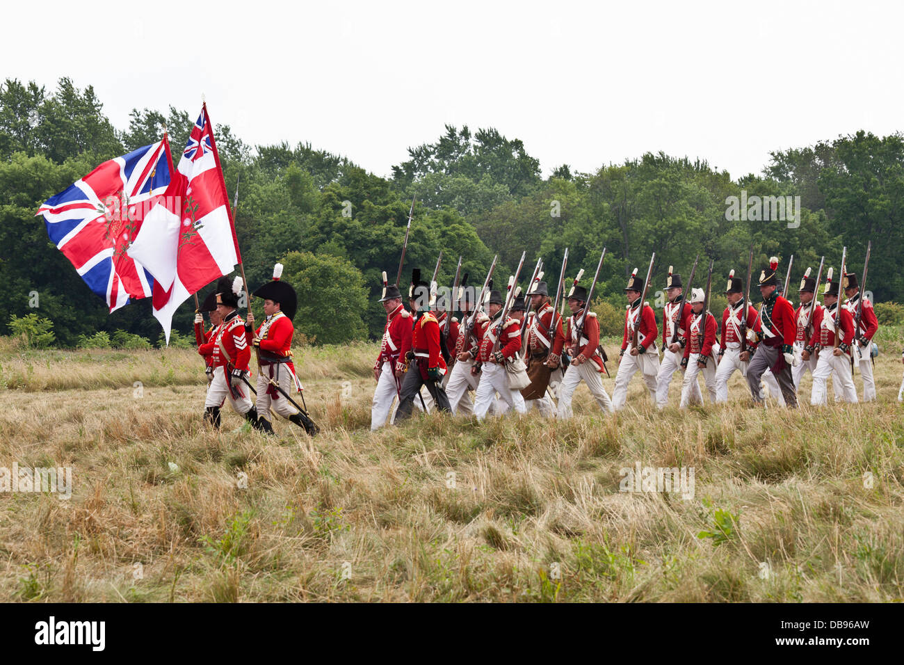 Kanada, Ontario, Niagara-on-the-Lake, Fort George National Historic Park, 1812 Reenactment Stockfoto