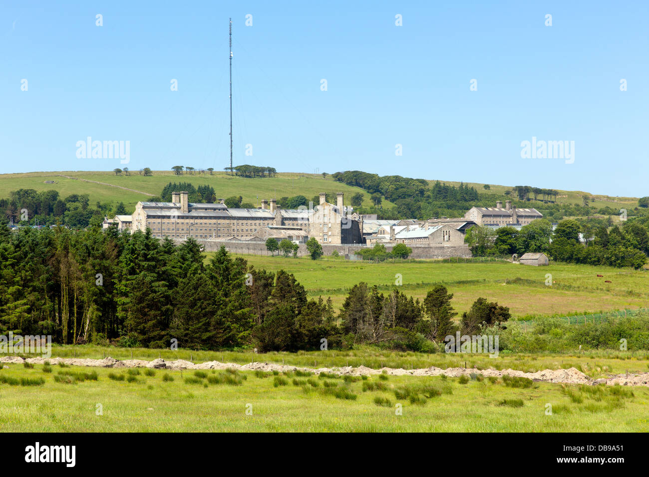Dartmoor Gefängnis Devon England britisches Gefängnis in Princetown Dorf Stockfoto