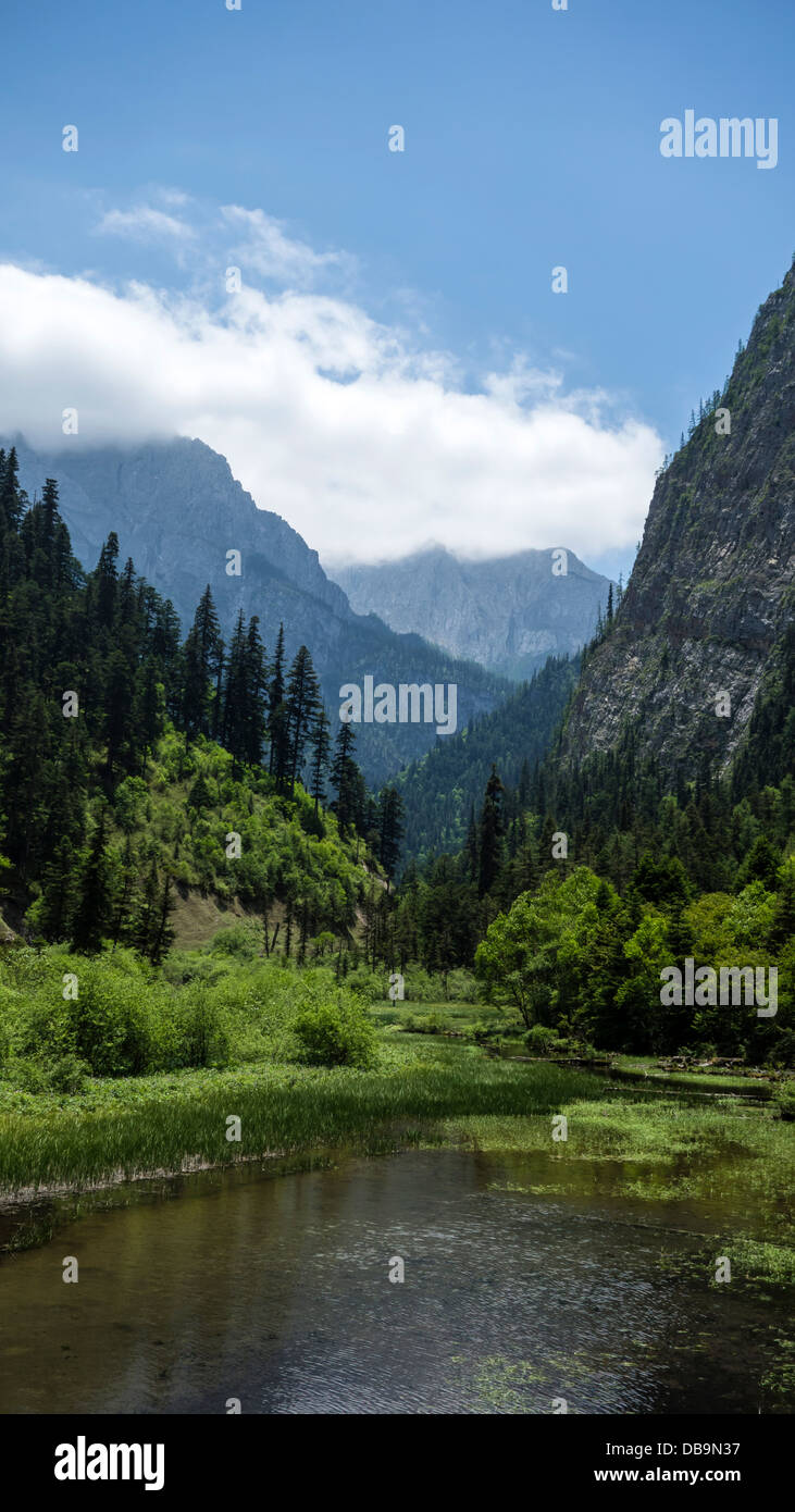 Schöne Landschaft von Sichuan, China Stockfoto