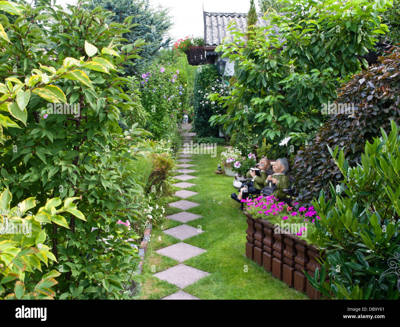 Schrebergarten Stockfoto