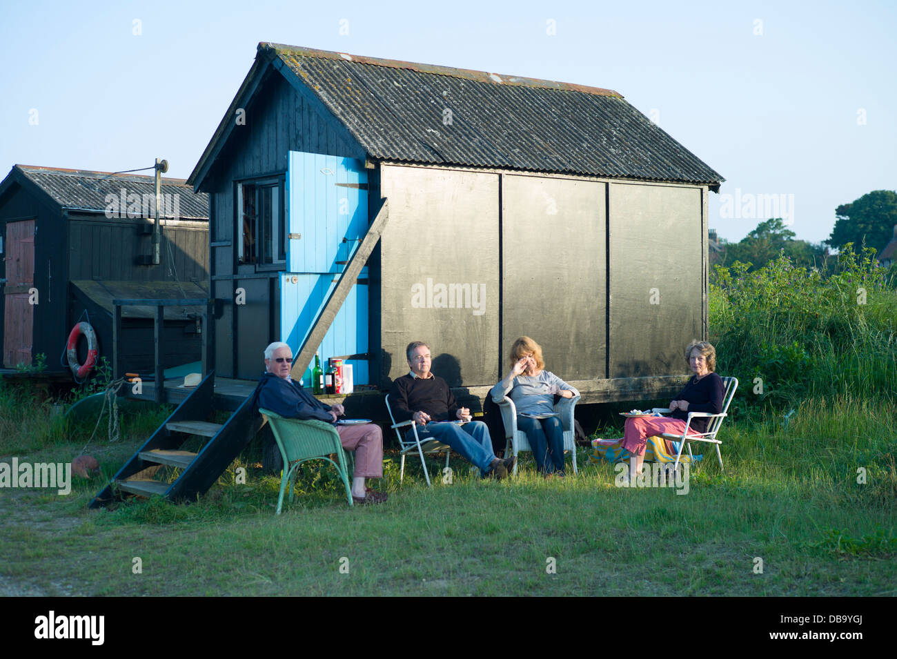 Walberswick, Suffolk, England, Juli 2013, die unberührte Küstendorf an der Küste von Suffolk Englisch mit seinem malerischen Charme. Stockfoto