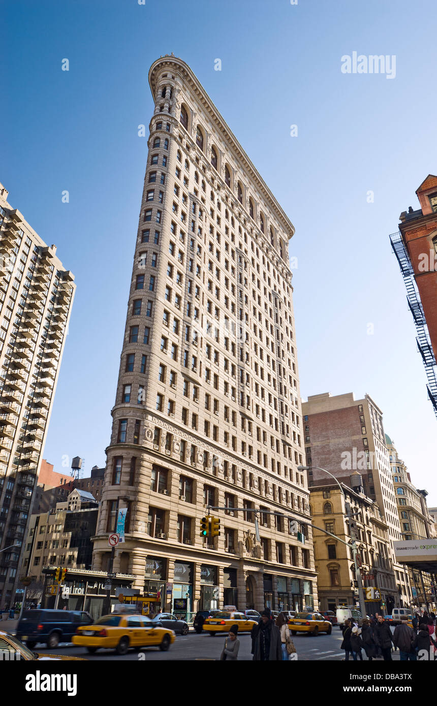 Das Flatiron Building, New York City. Stockfoto