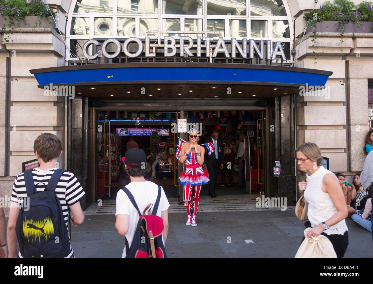 Cool Britannia Shop, Piccadilly Circus, London. Stockfoto