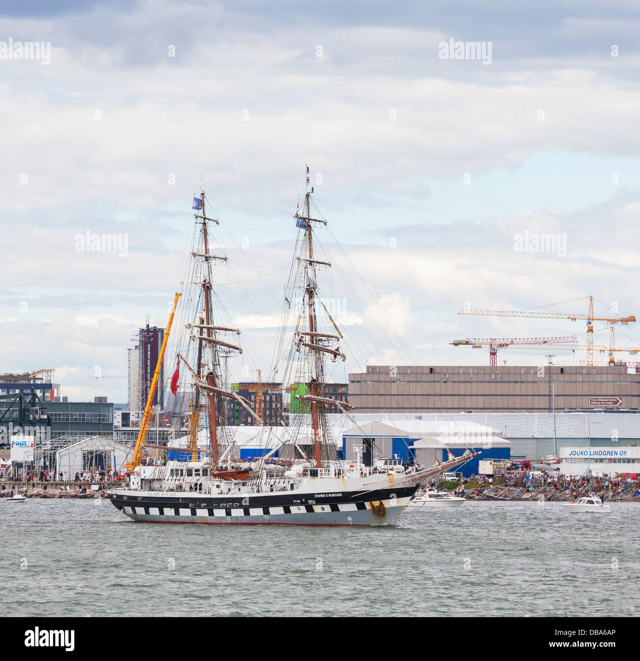 Der große Schiffe Rennen 2013 in Helsinki, Finnland Stockfoto