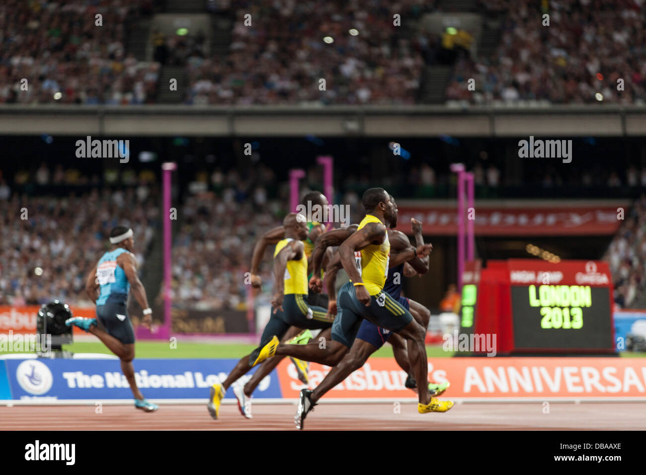 London, UK. 26. Juli, Geburtstag Spiele britischen Leichtathletik, London. 2013. Foto: Credit: Rebecca Andrews/Alamy Live-Nachrichten Stockfoto