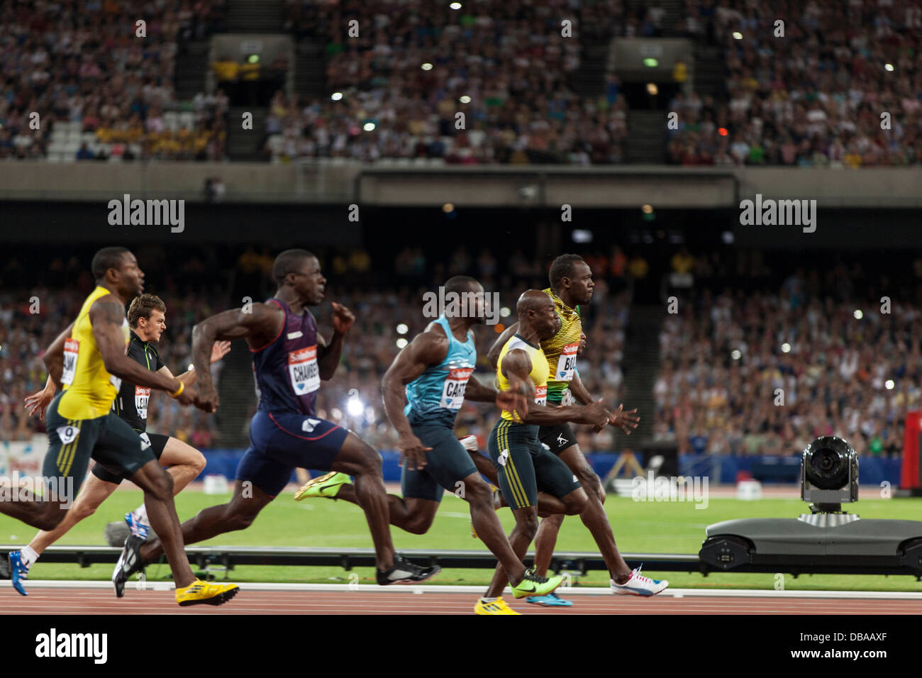 London, UK. 26. Juli, Geburtstag Spiele britischen Leichtathletik, London. 2013. Foto: Credit: Rebecca Andrews/Alamy Live-Nachrichten Stockfoto