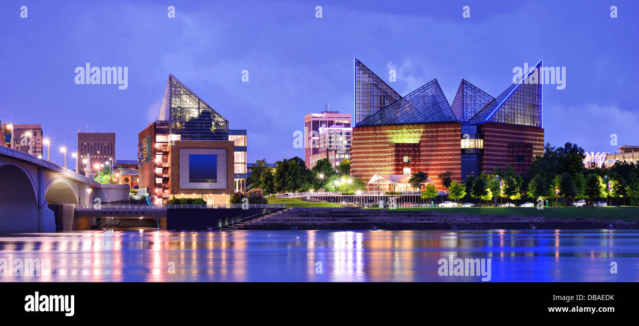 Die Innenstadt von Chattanooga, Tennessee, USA. Stockfoto