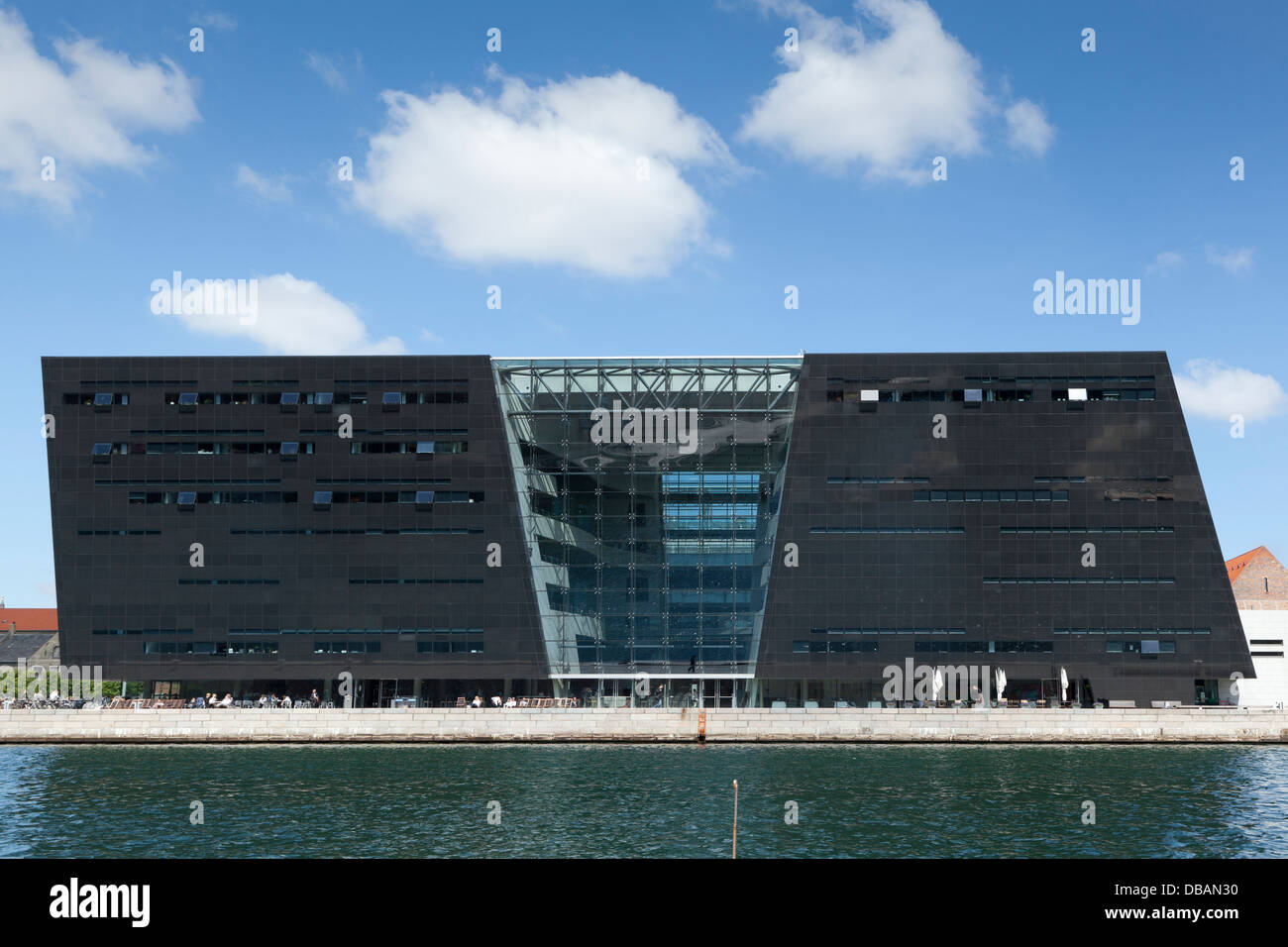 Black Diamond Gebäude in Kopenhagen Stockfoto