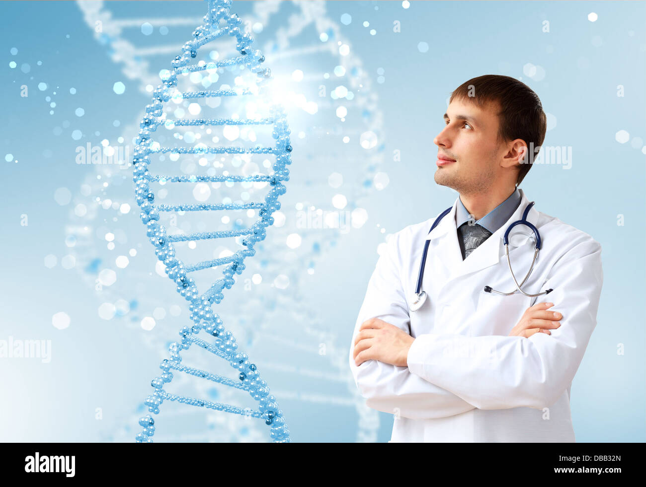 DNA-Strang Abbildung Stockfotografie - Alamy