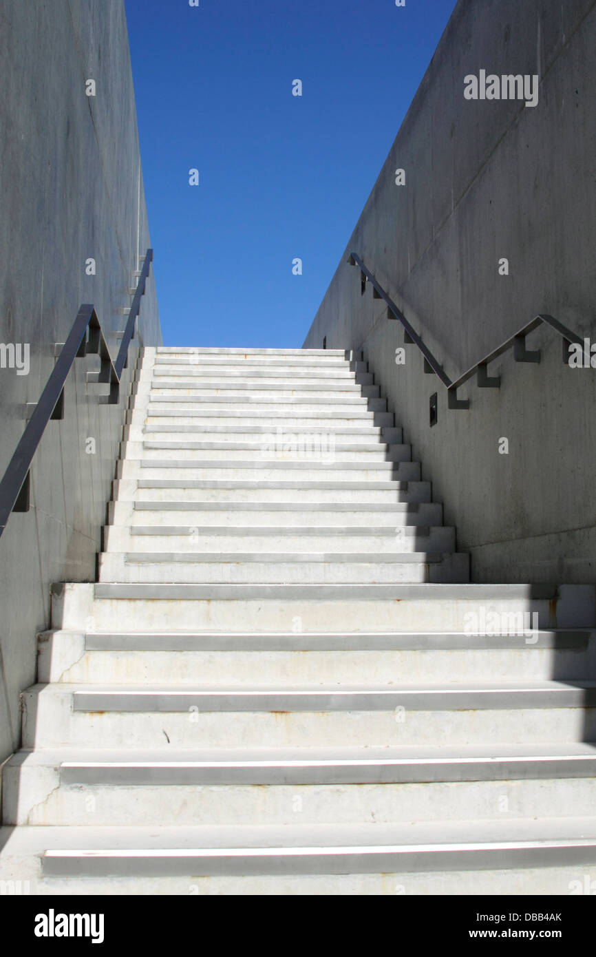 Treppe führt hinunter Turner Galerie für zeitgenössische Kunst Margate Kent Stockfoto