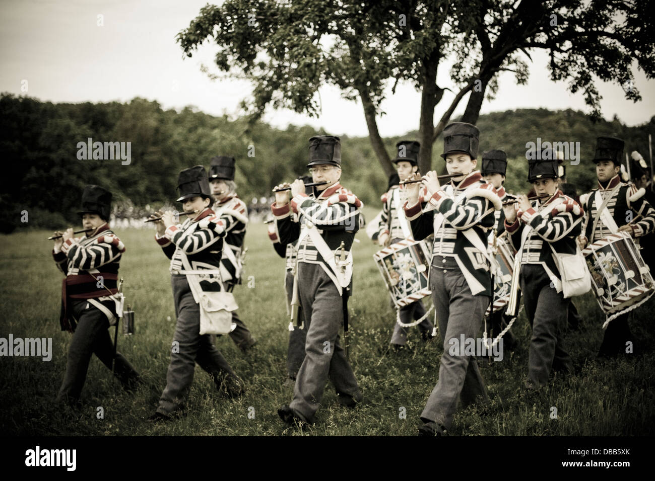 Kanada, Ontario, Stoney Creek, Schlachtfeld Haus, Nachstellung der Schlacht von Stoney Creek 1812. Stockfoto