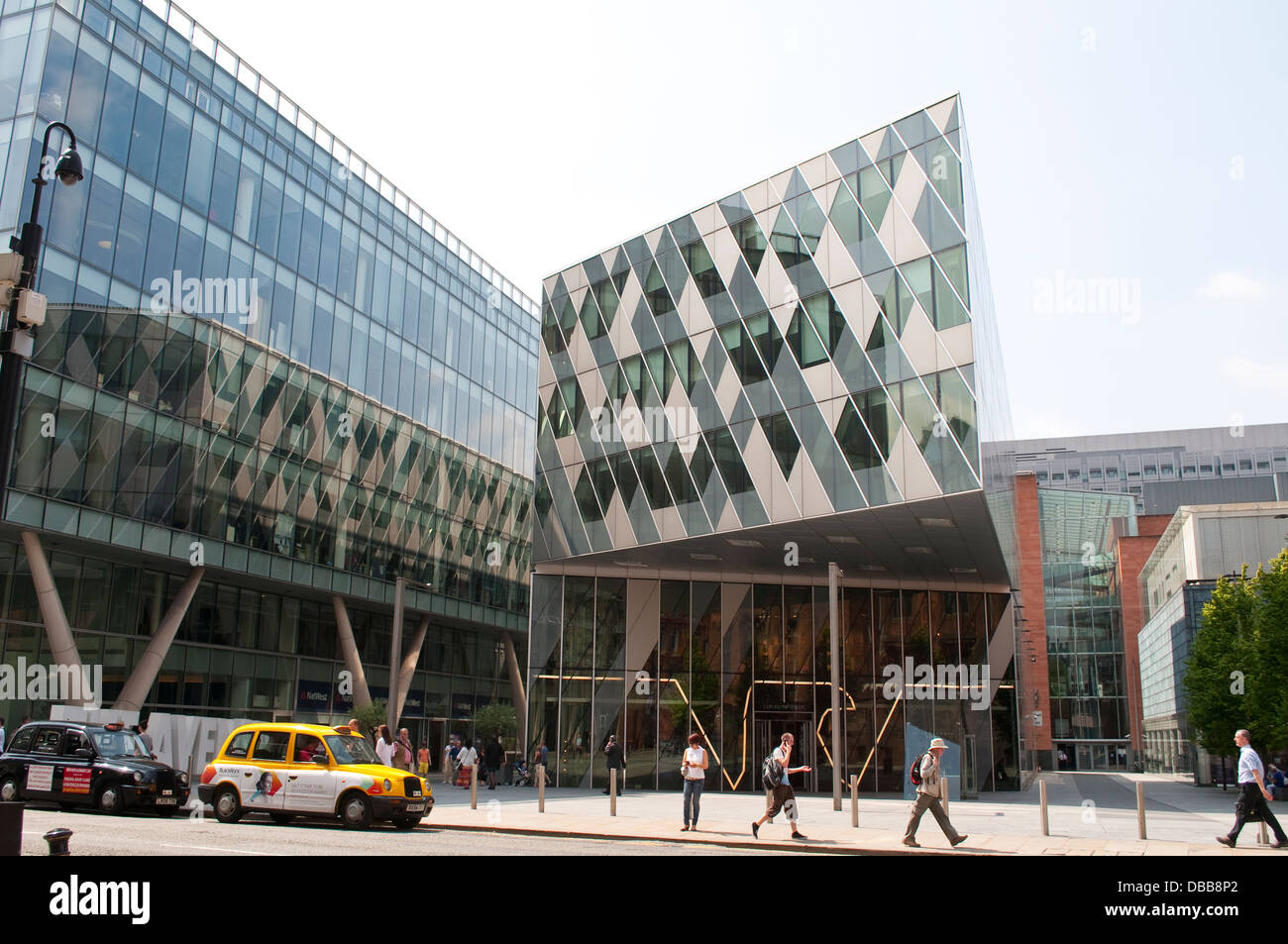 Emporio Armani Shop, The Avenue, Spinningfields, Luxury Retail Viertel, Manchester, UK Stockfoto