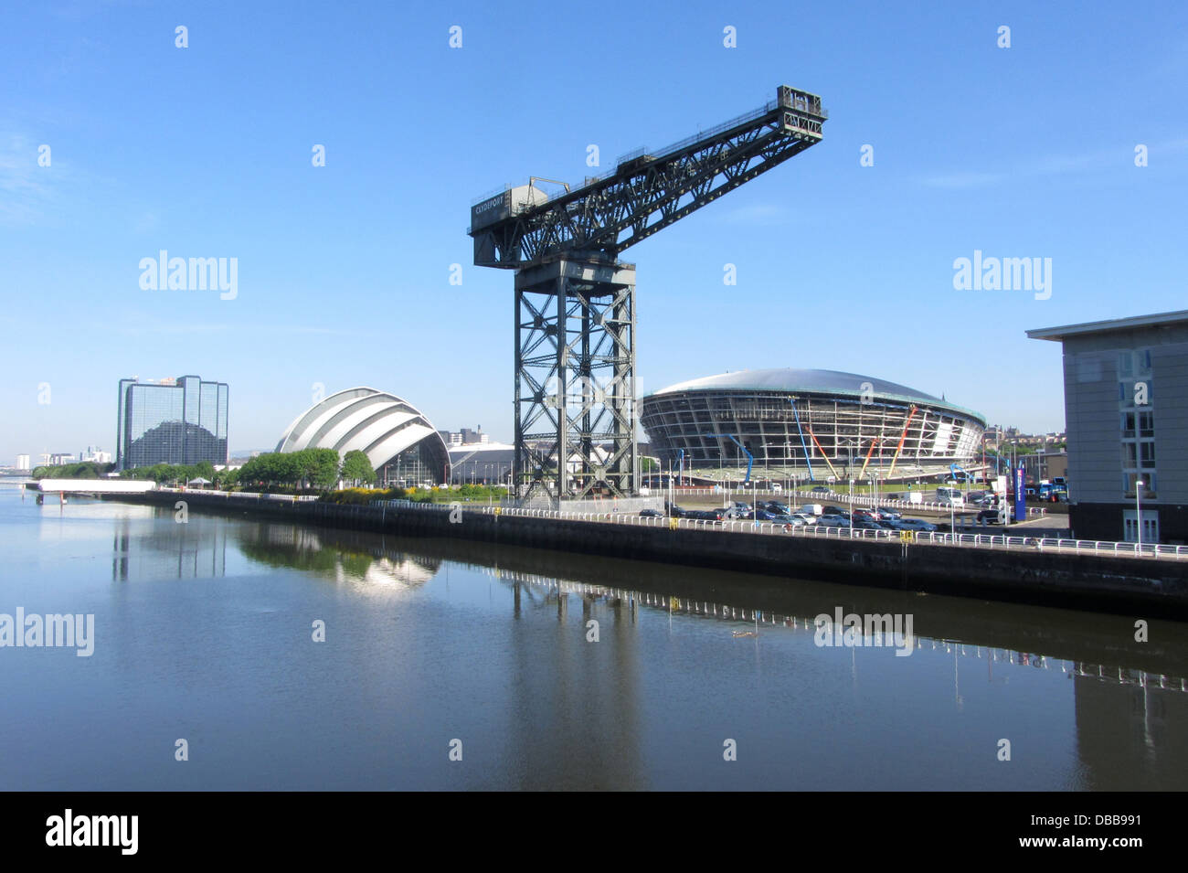 Finnieston oder Stobcross Crane am Nordufer des Flusses Clyde, Glasgow Stockfoto