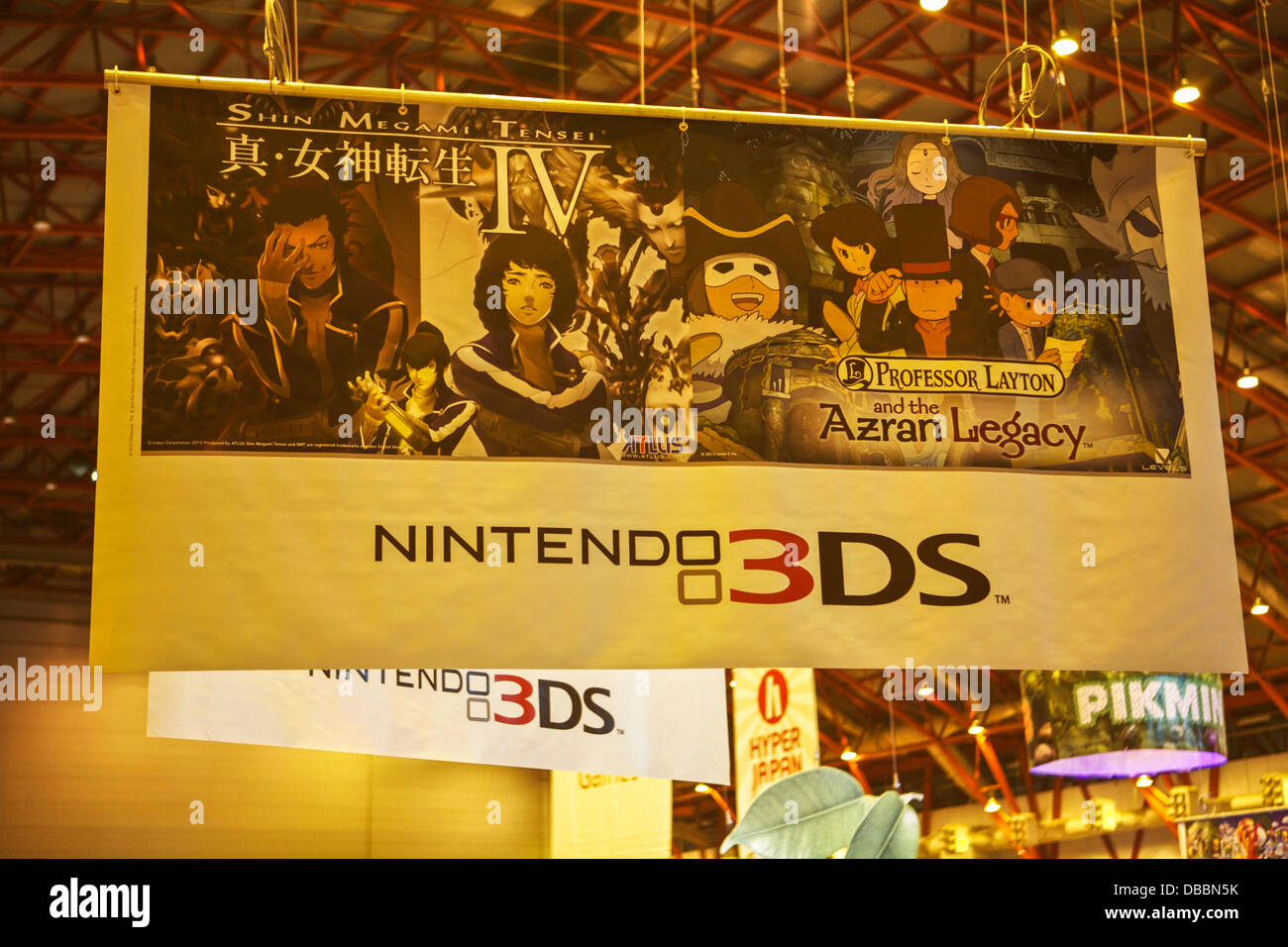 Nintendo 3DS auf dem Display das Hyper Japan Festival in Earls Court, London, UK 27. Juli 2013 Stockfoto