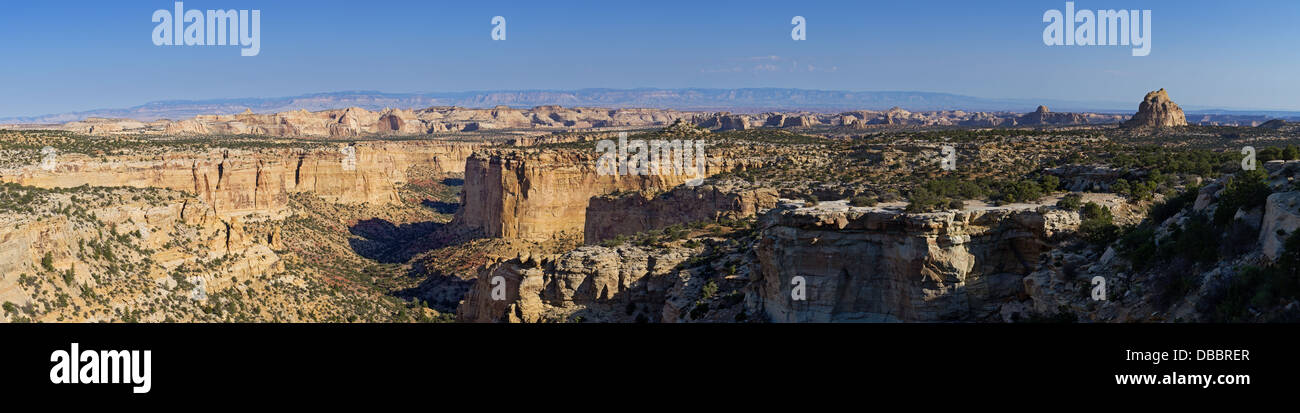 Panorama-Bild der Eagle Canyon in der San Rafael Swell aus dem Ghost Rock-Rastplatz Stockfoto