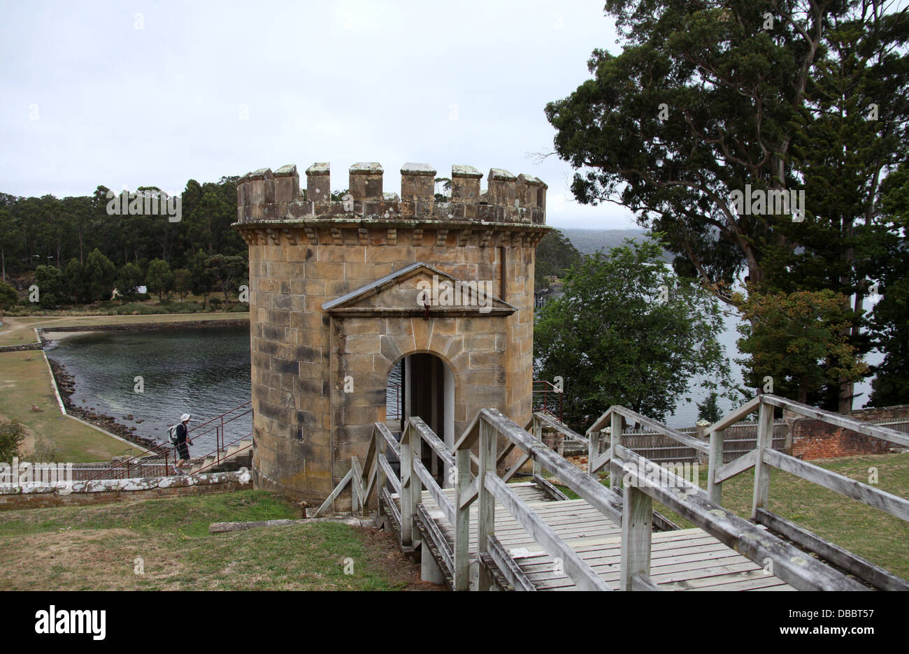 Tourist in Port Arthur in Tasmanien Stockfoto Tourist in Port Arthur in Tasmanien Stockfoto
