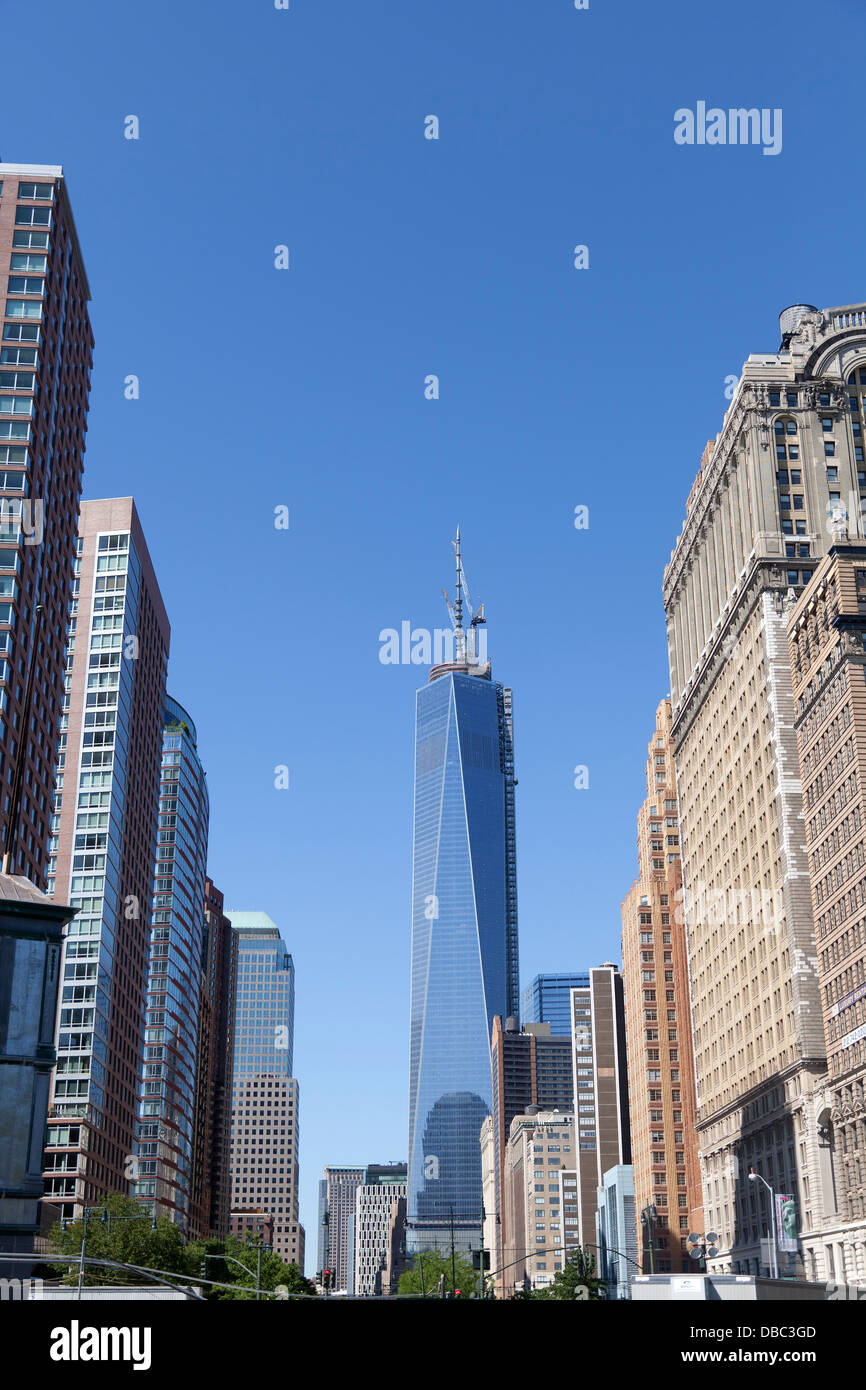 World Trade Centers im Bau, New York City Stockfoto