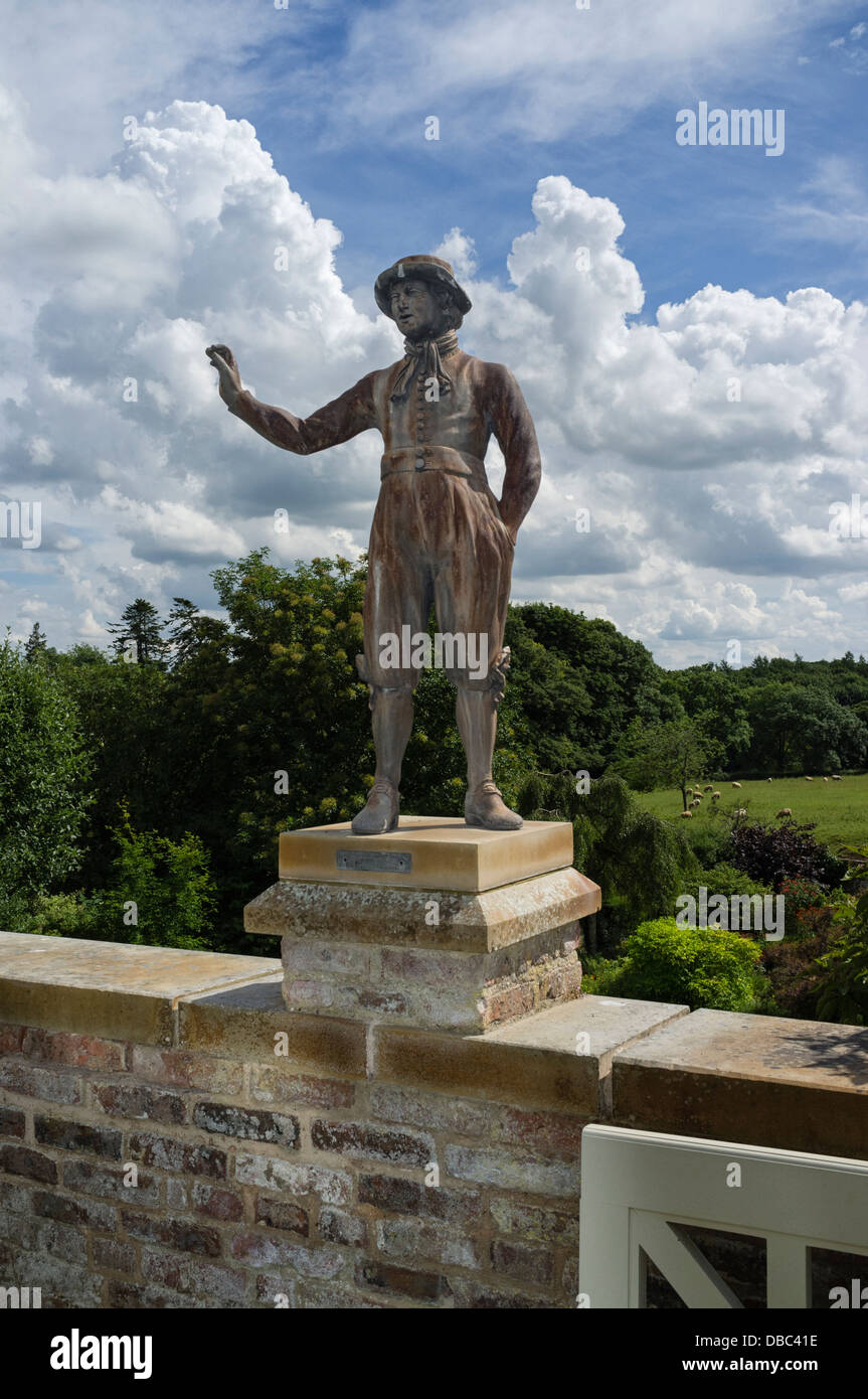 Gesang-Simon-Statue in Wallington der Ostgarten Stockfoto