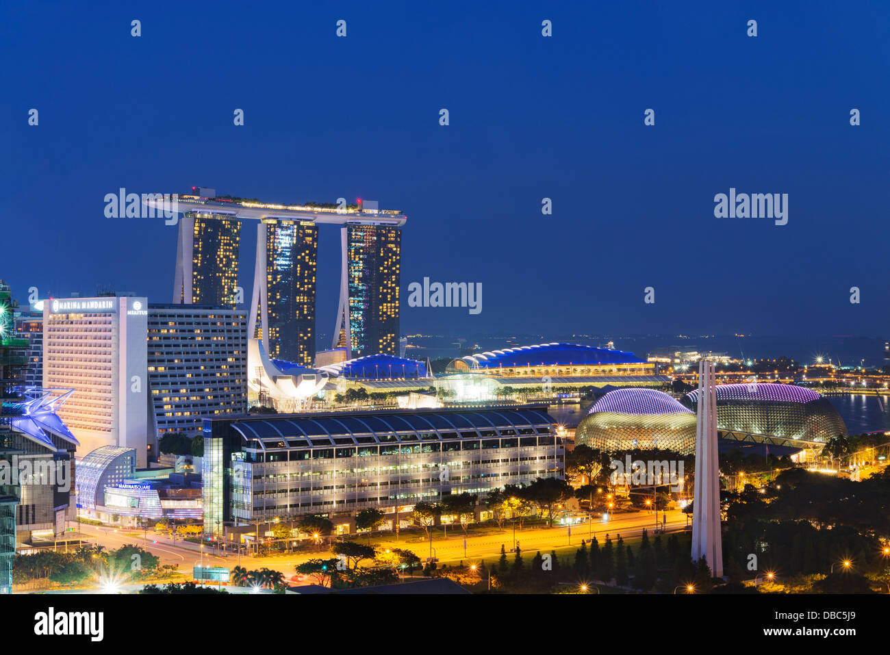 Singapore Marina Bay Sands Stockfoto