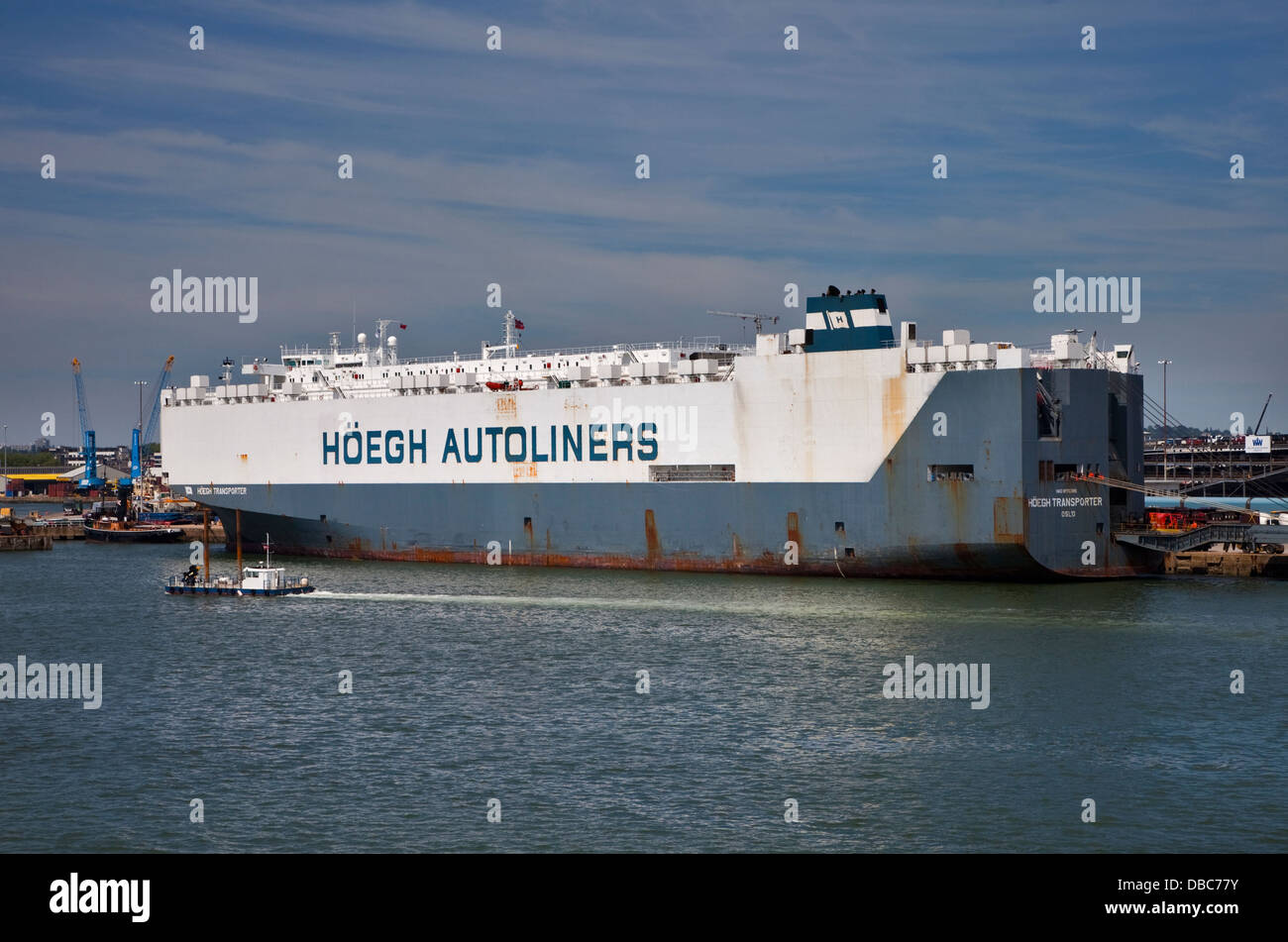 Hoegh Transporter, Hoegh Autoliners, Southampton Docks, Hampshire, England Stockfoto