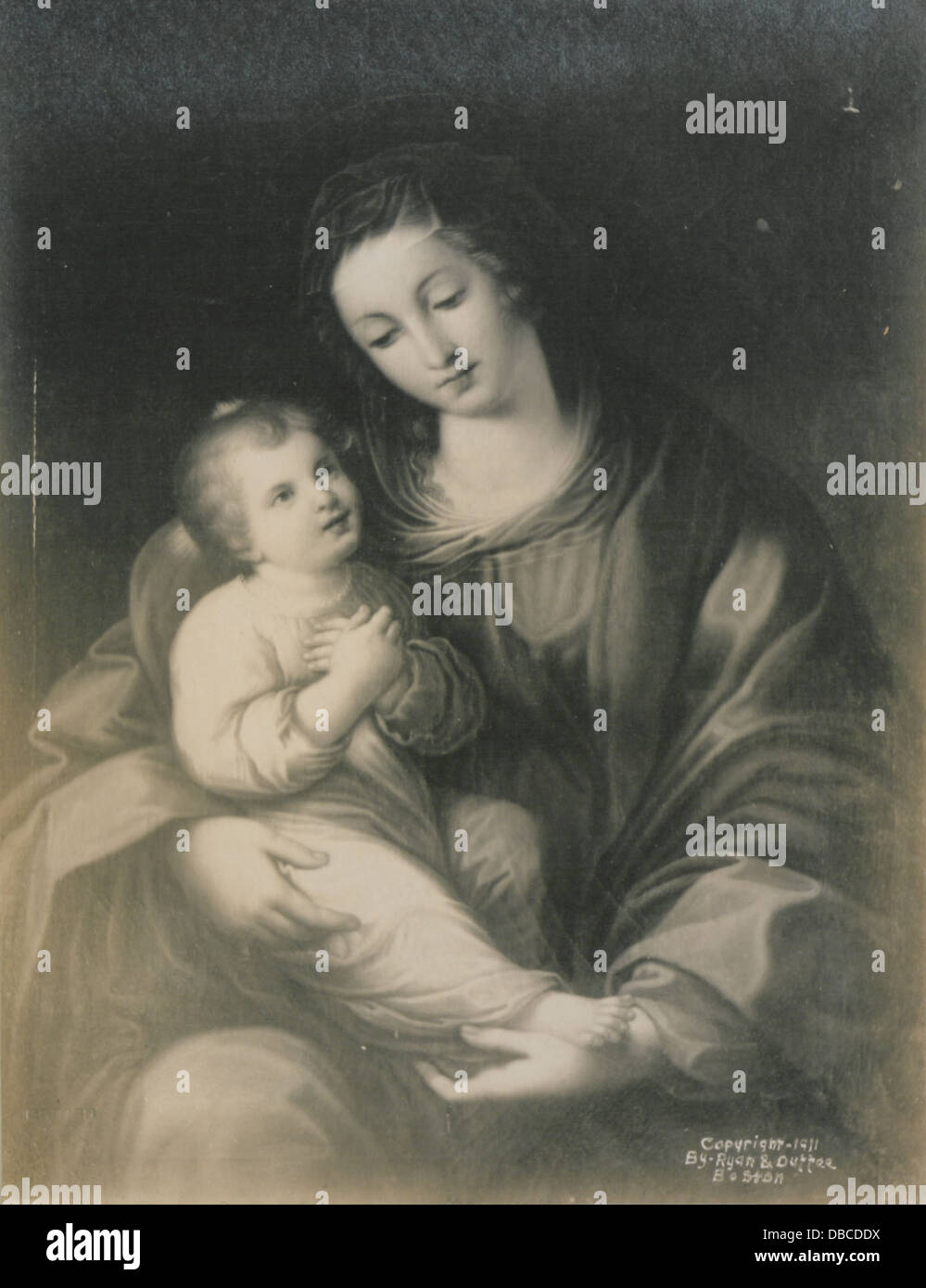 Maria und das Kind Christus (HS85-10-26671) Stockfoto
