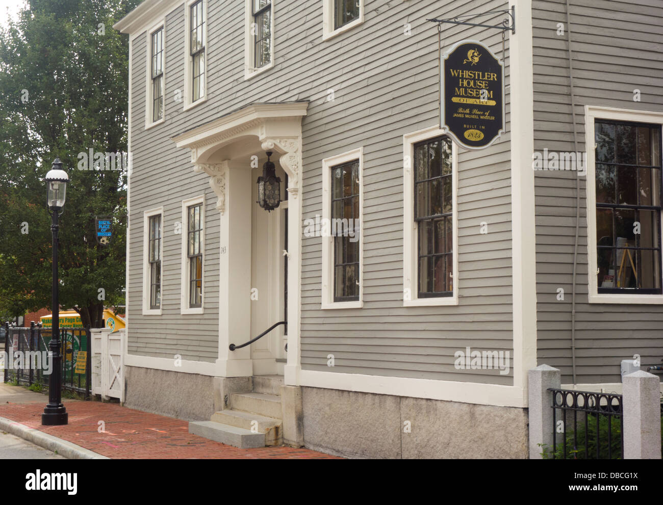 James McNeill Whistler Haus-Museum in Lowell Stockfoto