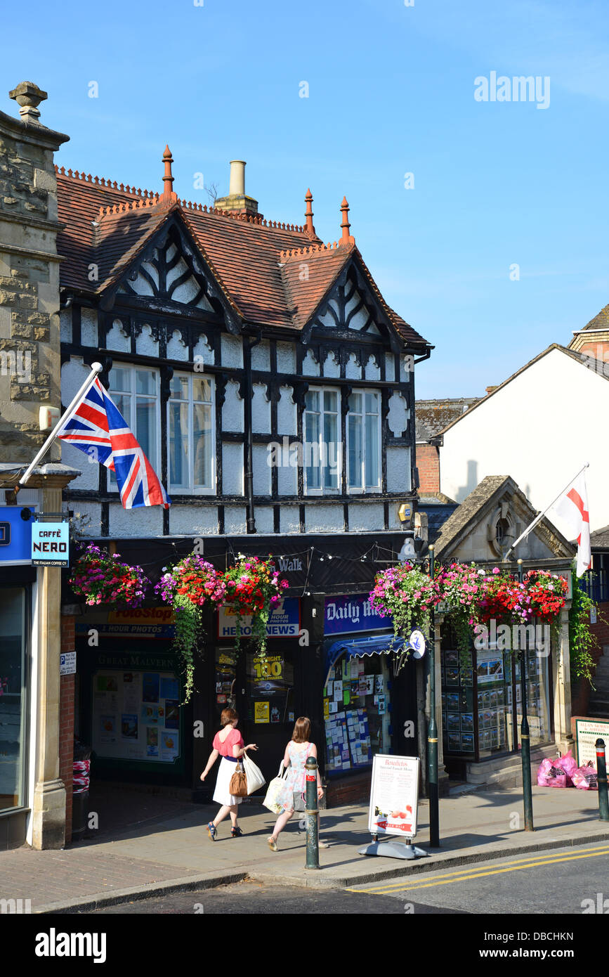 Church Street, Great Malvern, Worcestershire, England, Vereinigtes Königreich Stockfoto
