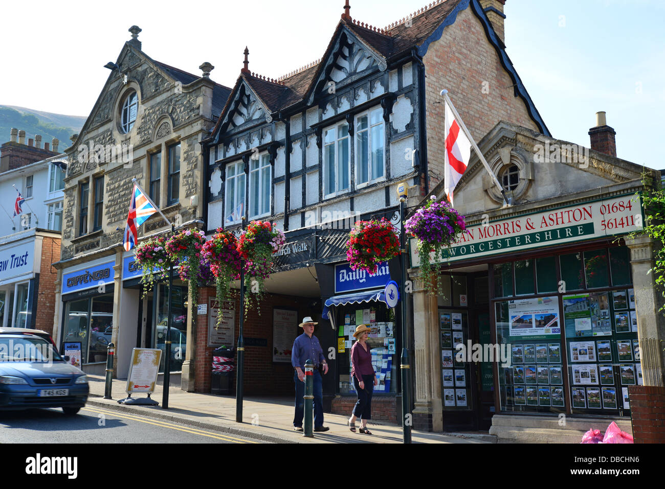 Church Street, Great Malvern, Worcestershire, England, Vereinigtes Königreich Stockfoto