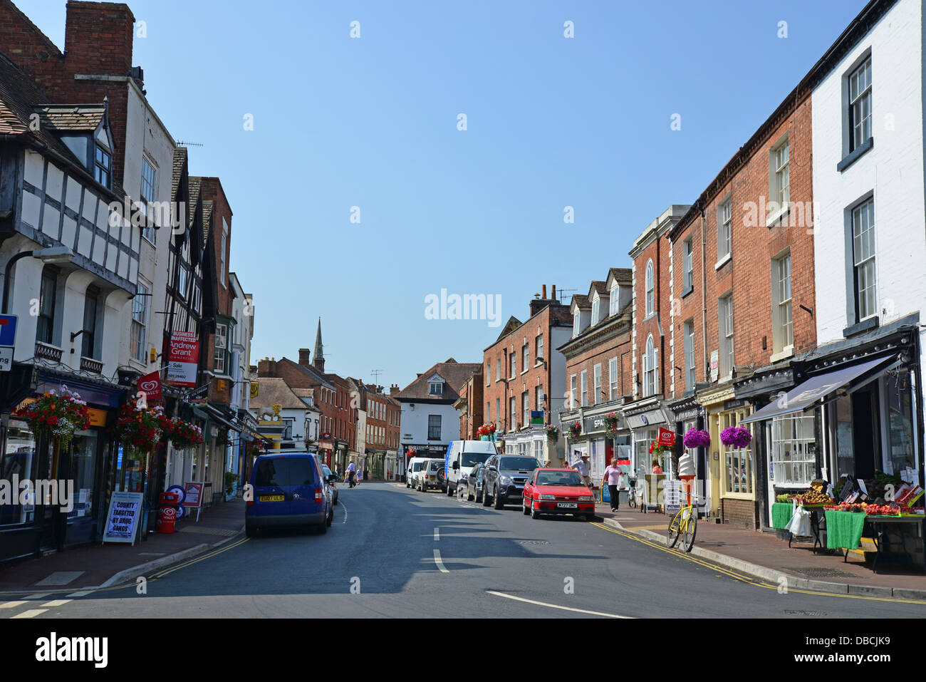 High Street, Upton-auf-Severn, Worcestershire, England, Vereinigtes Königreich Stockfoto