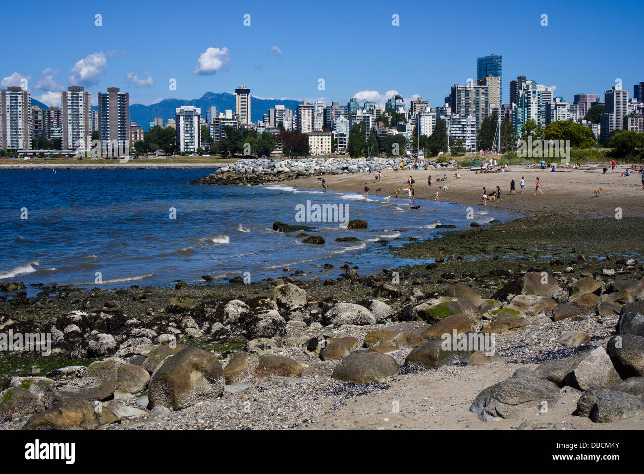 Kitsilano Beach. Vancouver, British Columbia, Kanada. Stockfoto