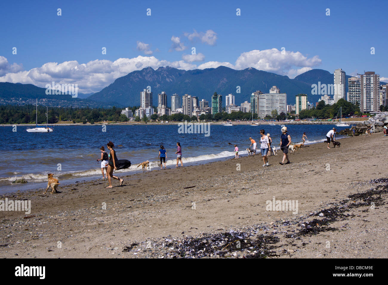 Kitsilano Beach. Vancouver, British Columbia, Kanada. Stockfoto
