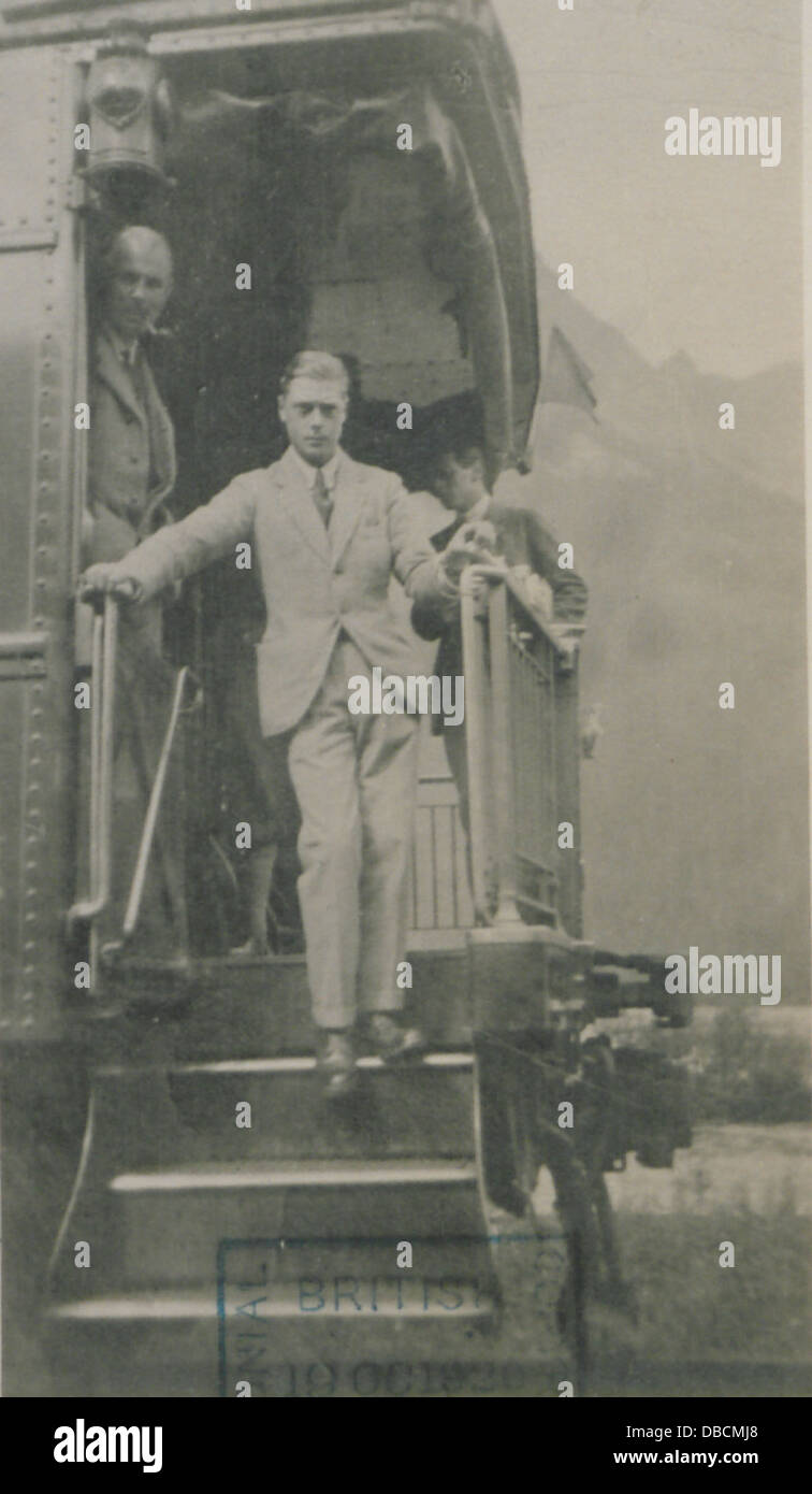 Ein formelles Porträt des Prinzen von Wales, der später König Eduard VIII. Wurde. Das Bild fängt sein königliches Aussehen in den frühen Jahren seines öffentlichen Lebens ein. Stockfoto