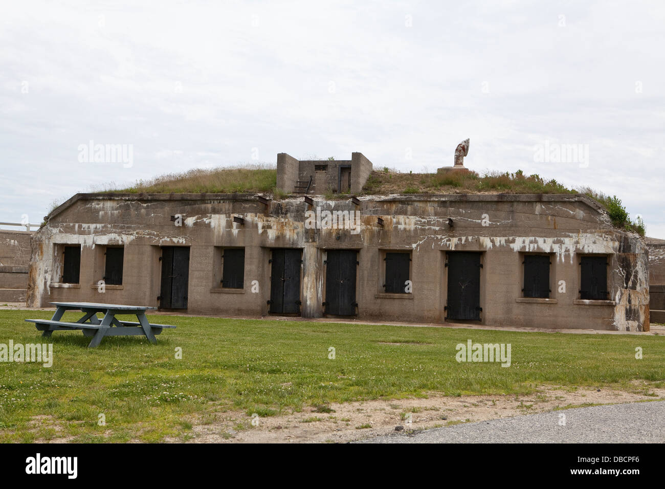 Fort Preble ist in South Portland, Maine abgebildet. Stockfoto