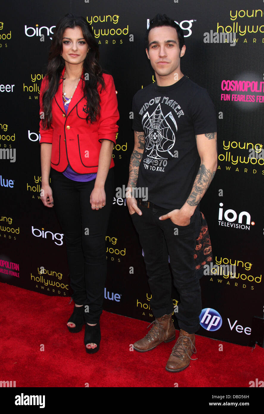 Bebe Rexha und Pete Wentz präsentiert den 13. Annual Young Hollywood Awards  von Bing bei Club Nokia - Ankünfte Los Angeles, Kalifornien - 20.05.11  Stockfotografie - Alamy