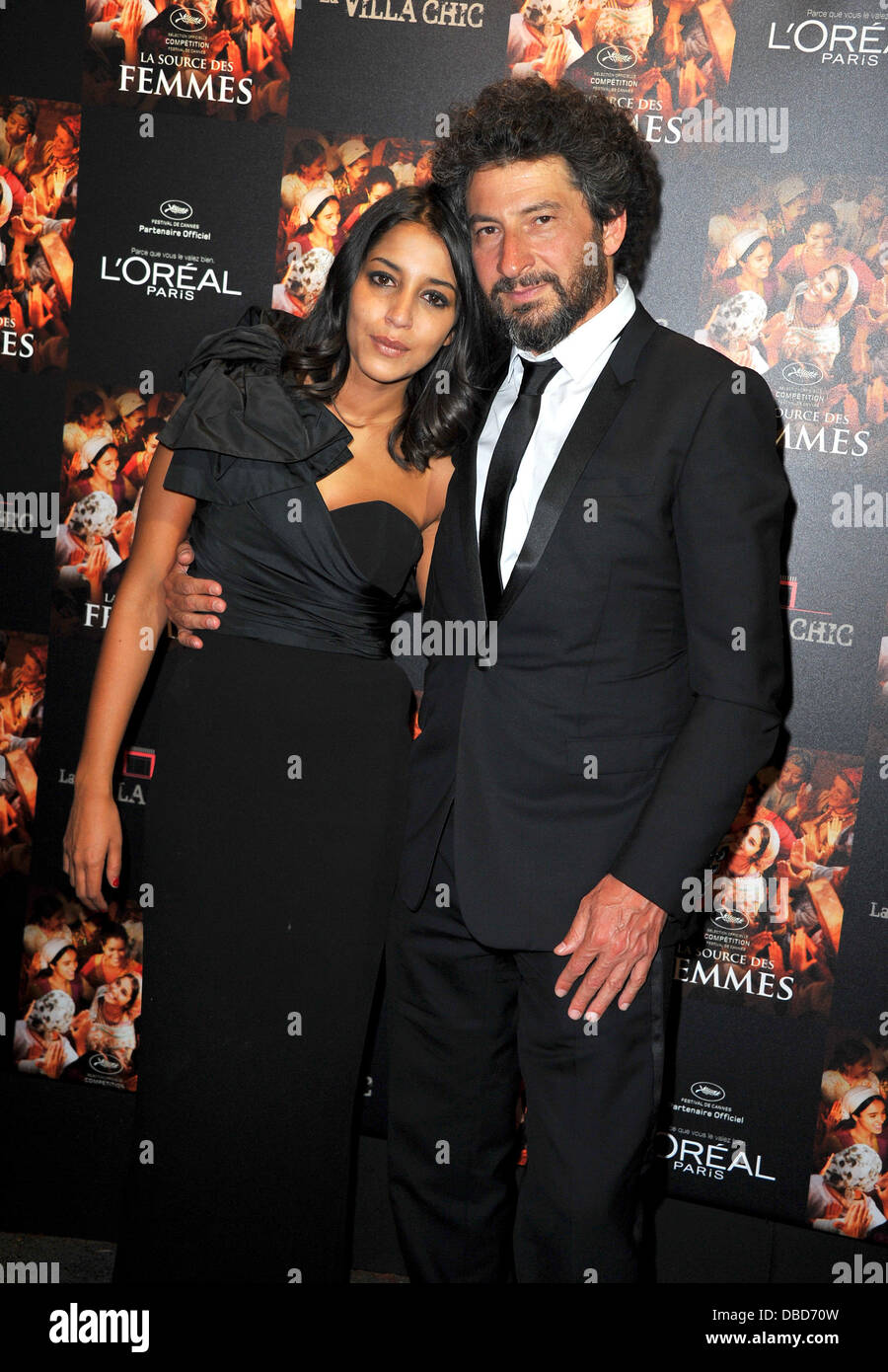 Radu Mihaileanu und Leila Bekhti 2011 Cannes International Film Festival - Tag 11 - La Source Des Femmes - Premiere Cannes, Frankreich - 21.05.11 Stockfoto