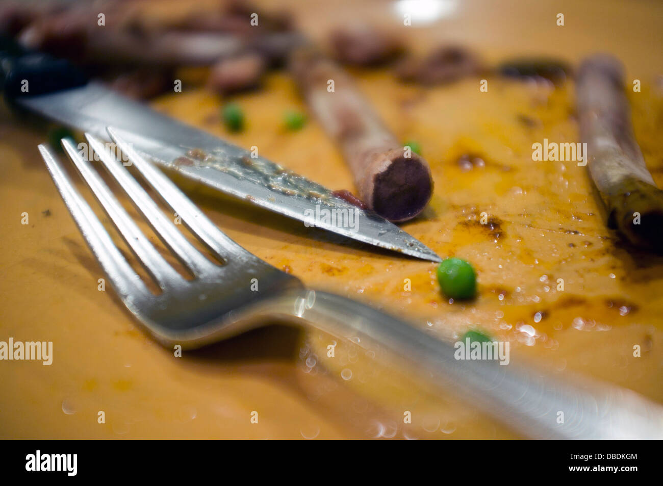 Barbeque Ribs zum Abendessen in Bethesda, Maryland. Stockfoto