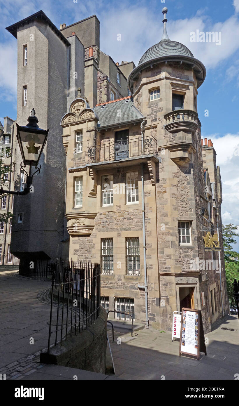 Writers' Museum and Makars' Court of The Royal Mile im Zentrum von Edinburgh Schottland Stockfoto