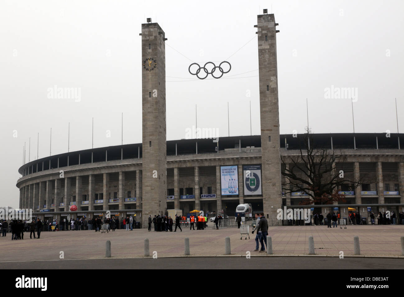 Blick auf das Olympiastadion, Berlin Stockfoto