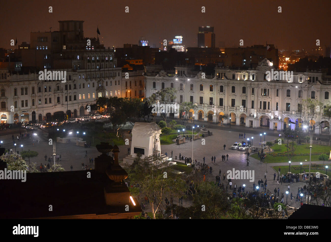 Plaza San Martin, Lima, Peru Stockfoto