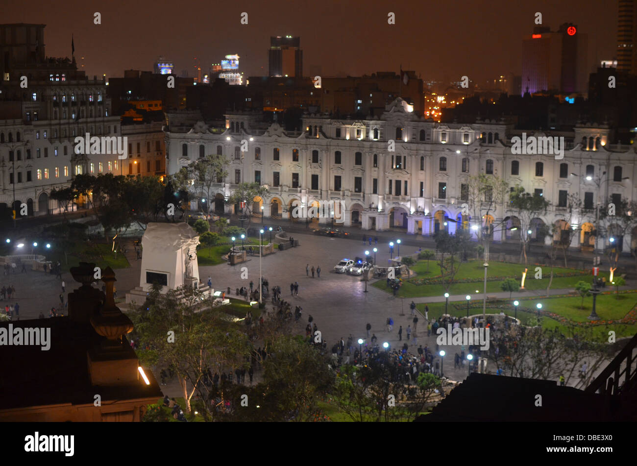 Plaza San Martin, Lima, Peru Stockfoto
