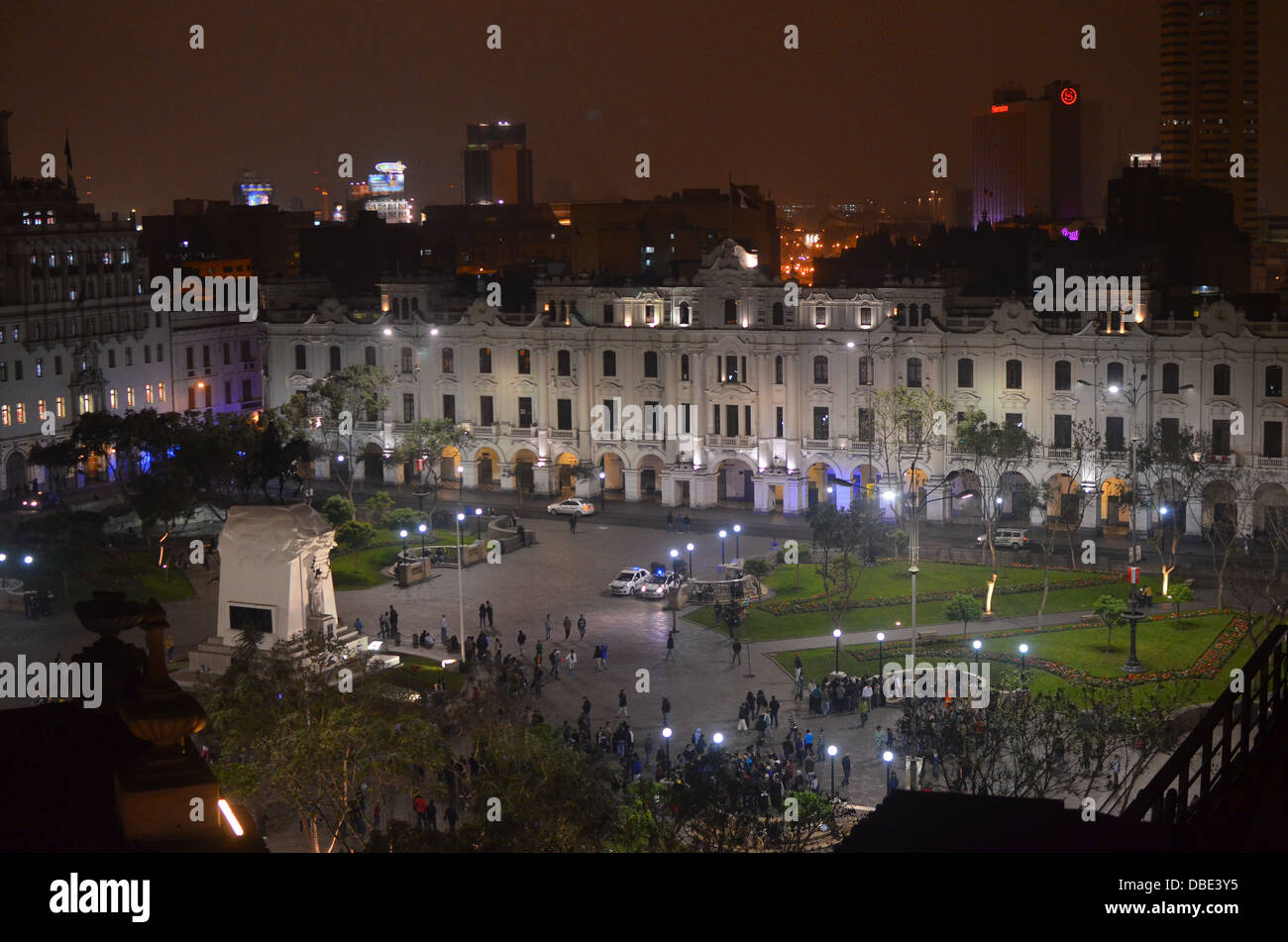 Plaza San Martin, Lima, Peru Stockfoto